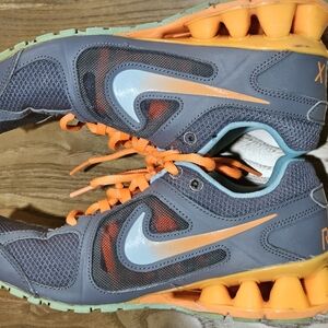 Nike Reax Run Gray/Blue/Orange Women's Athletic Shoes